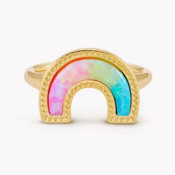 Kendra Scott ring rainbow gold boho - Picture 3 of 4